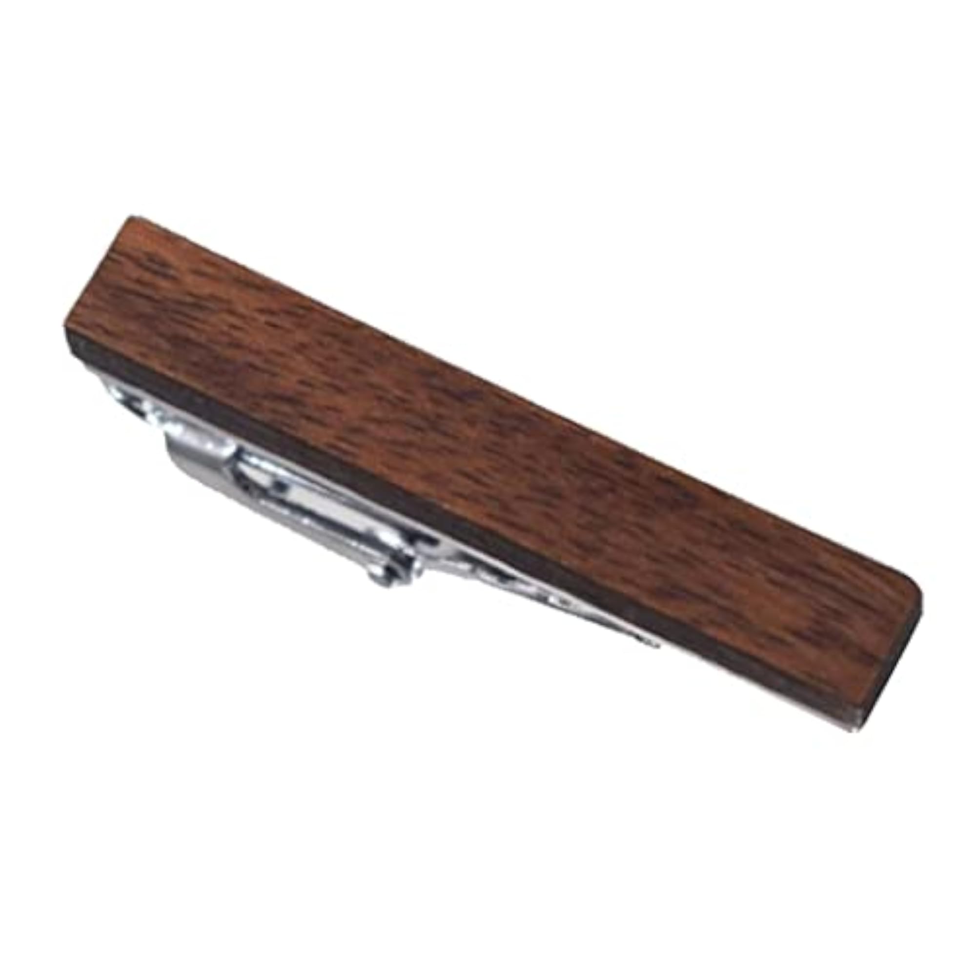Men's Simple Wood Tie Clip, Copper Fashion Necktie Clasp